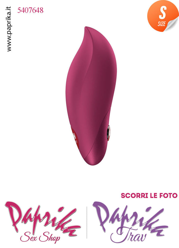 Stimolatore Clitoride Vibratore Potente 12 Velocità Silicone Rosso 9 cm Usb-C
