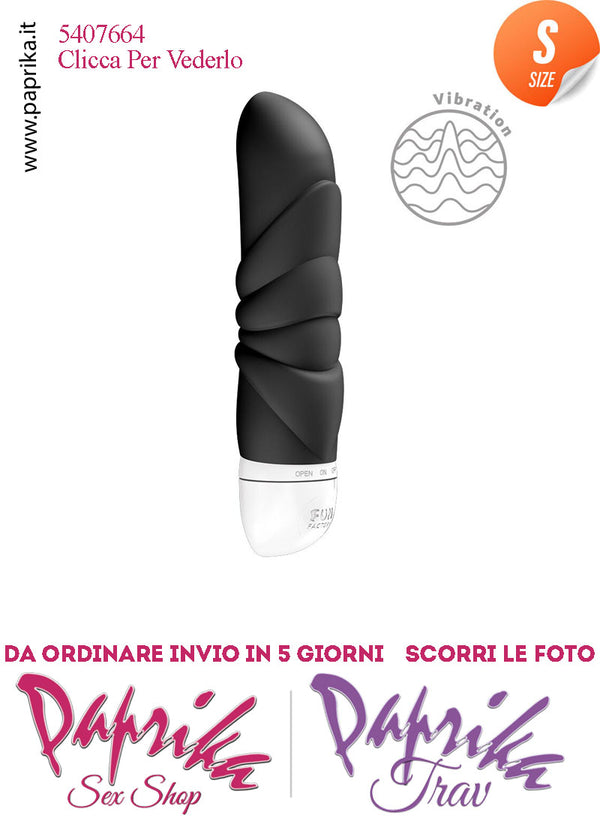 Stimolatore Clitoride Vibratore Punto G Potente Silicone Nero 12 cm Pila