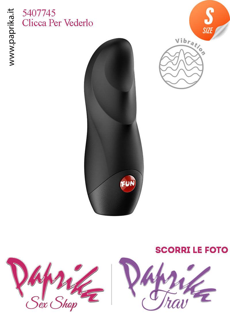 Stimolatore Clitoride Vibratore Potente 12 Velocità Silicone Nero 10 cm Pila