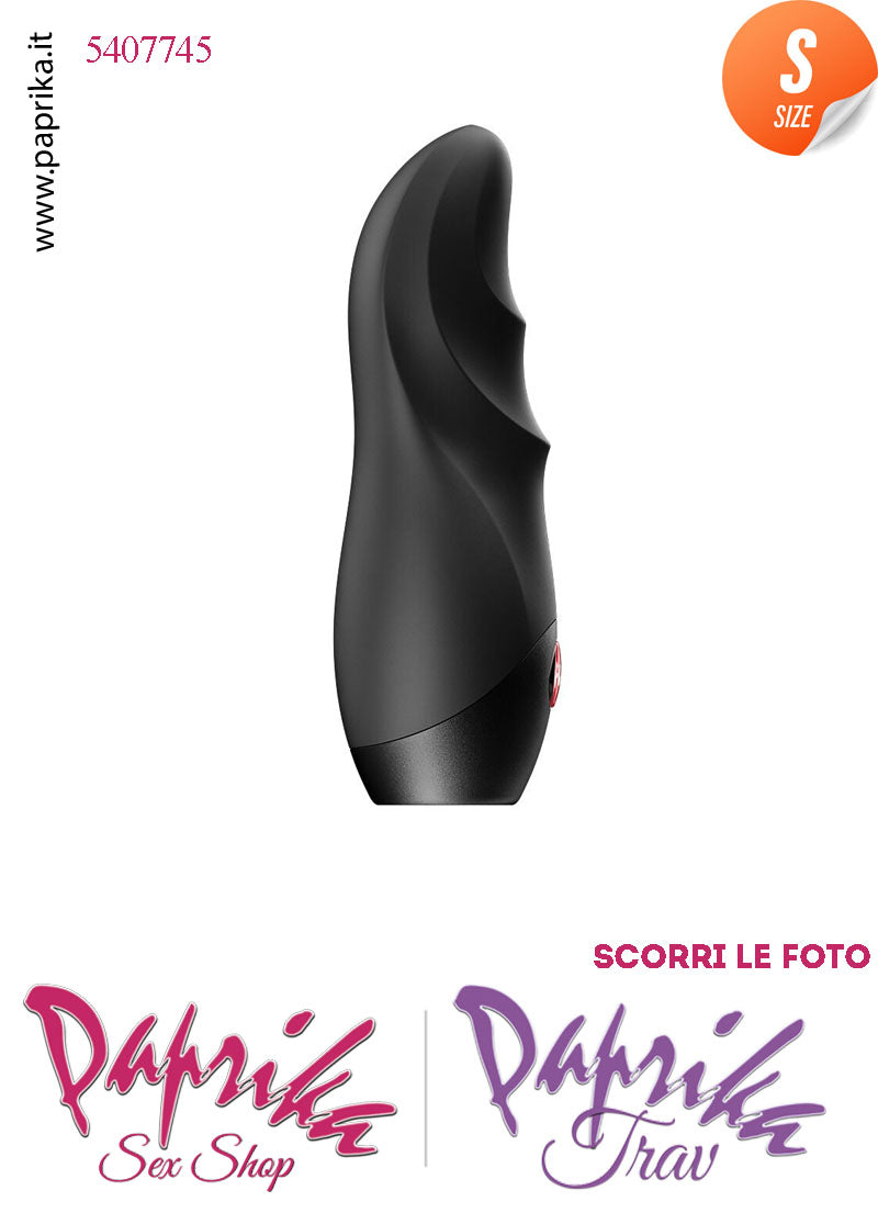 Stimolatore Clitoride Vibratore Potente 12 Velocità Silicone Nero 10 cm Pila