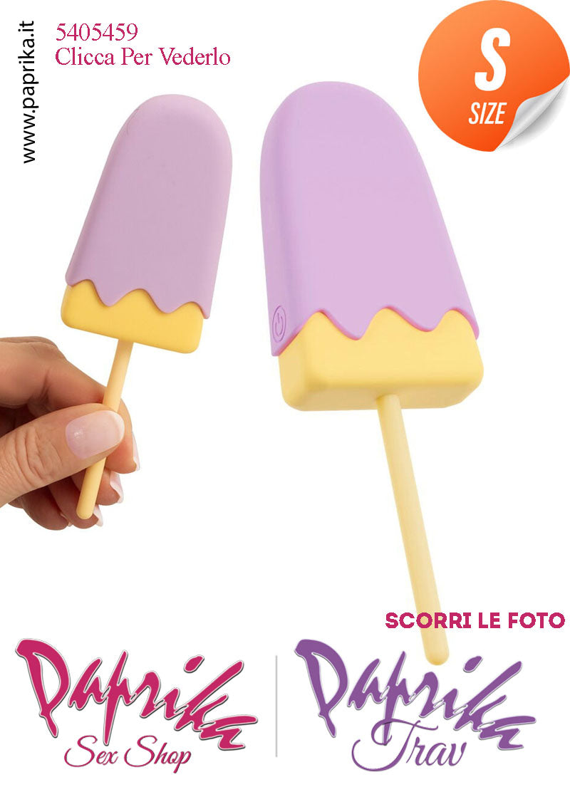 Gelato Vibrante Stimolatore Clitoride 10 Velocità Silicone Ricarica Usb