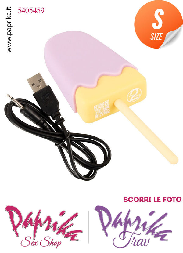 Gelato Vibrante Stimolatore Clitoride 10 Velocità Silicone Ricarica Usb
