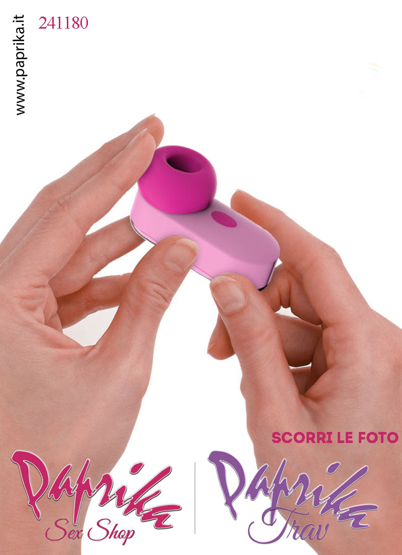 Mini Succhia Clitoride Tapping Tocco & Lingua 3 in 1 Silicone 5 Velocità