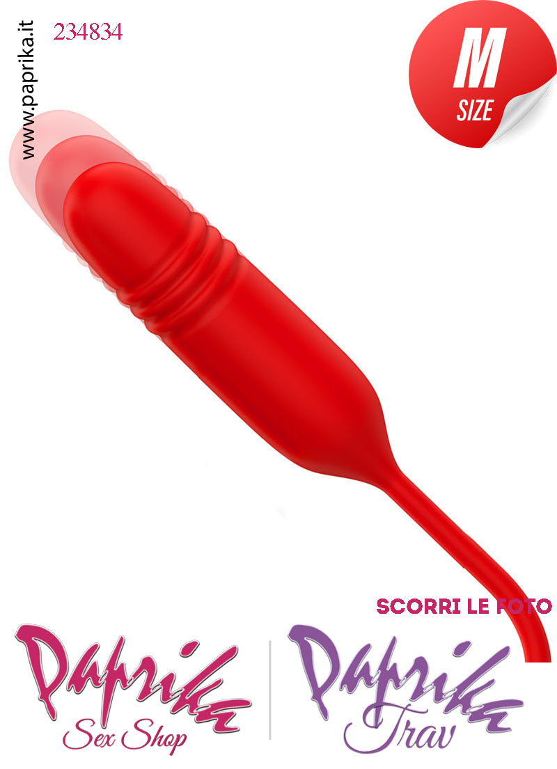 Stimolatore Rosa Rossa Lingua Clitoride Ovulo Vaginale Su & Giù Ø 30