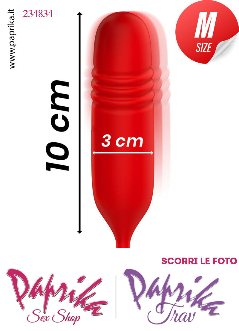 Stimolatore Rosa Rossa Lingua Clitoride Ovulo Vaginale Su & Giù Ø 30