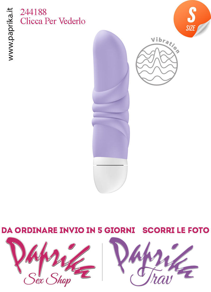 Stimolatore Clitoride Vibratore Punto G Potente Silicone Viola 12 cm Pila