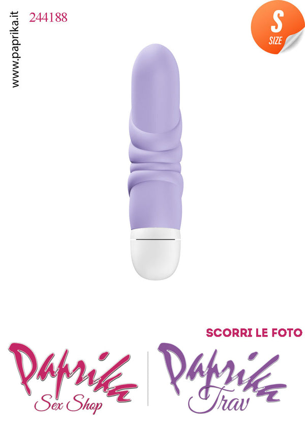 Stimolatore Clitoride Vibratore Punto G Potente Silicone Viola 12 cm Pila