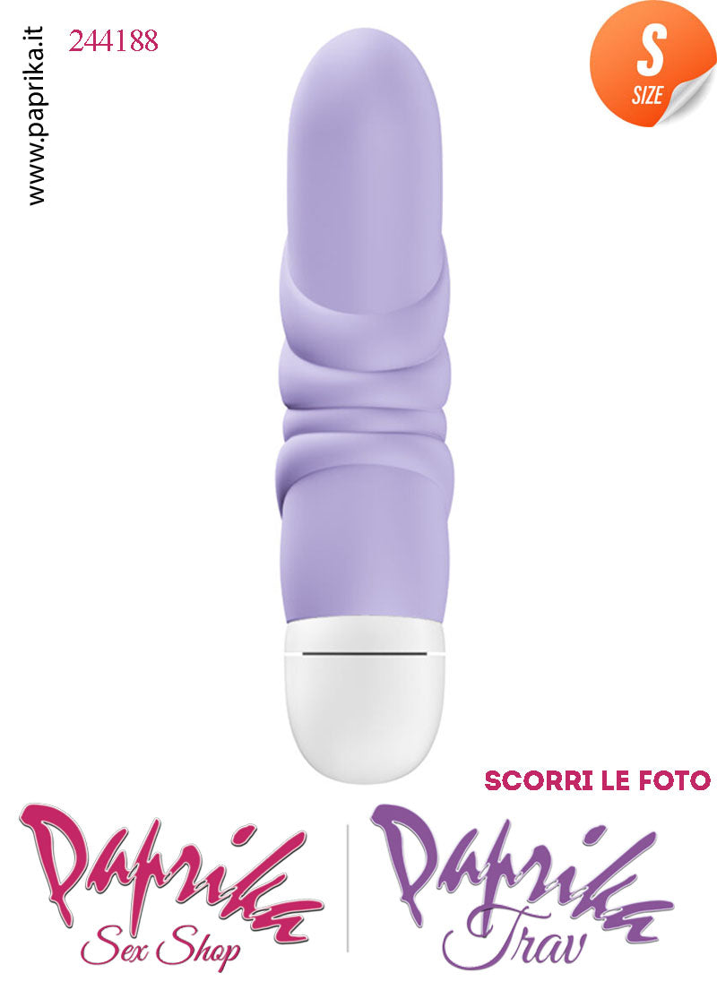 Stimolatore Clitoride Vibratore Punto G Potente Silicone Viola 12 cm Pila