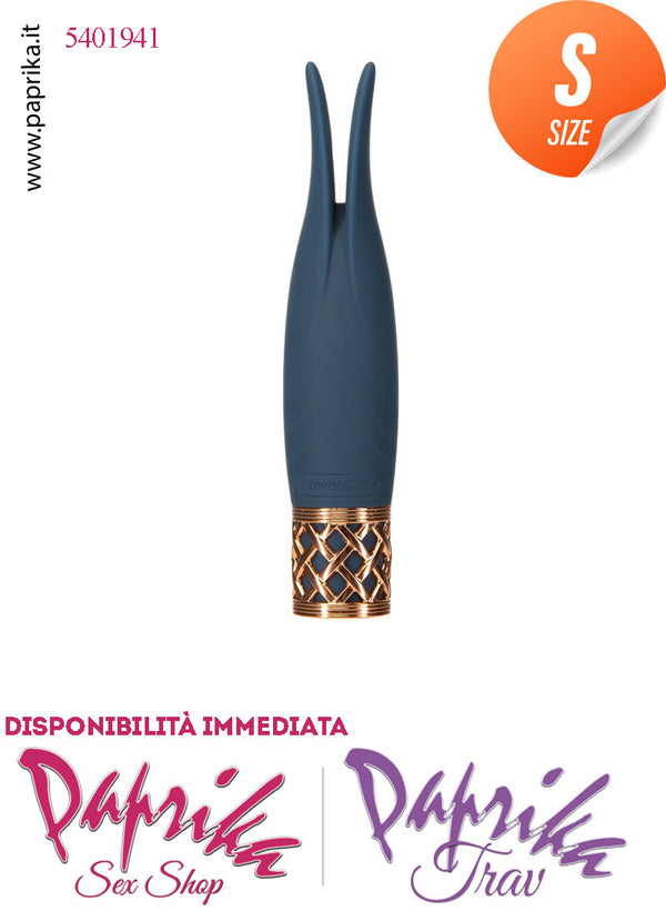 Stimolatore Vibratore Clitorideo 2 Punte Morbide Velocità In Crescendo 10 cm