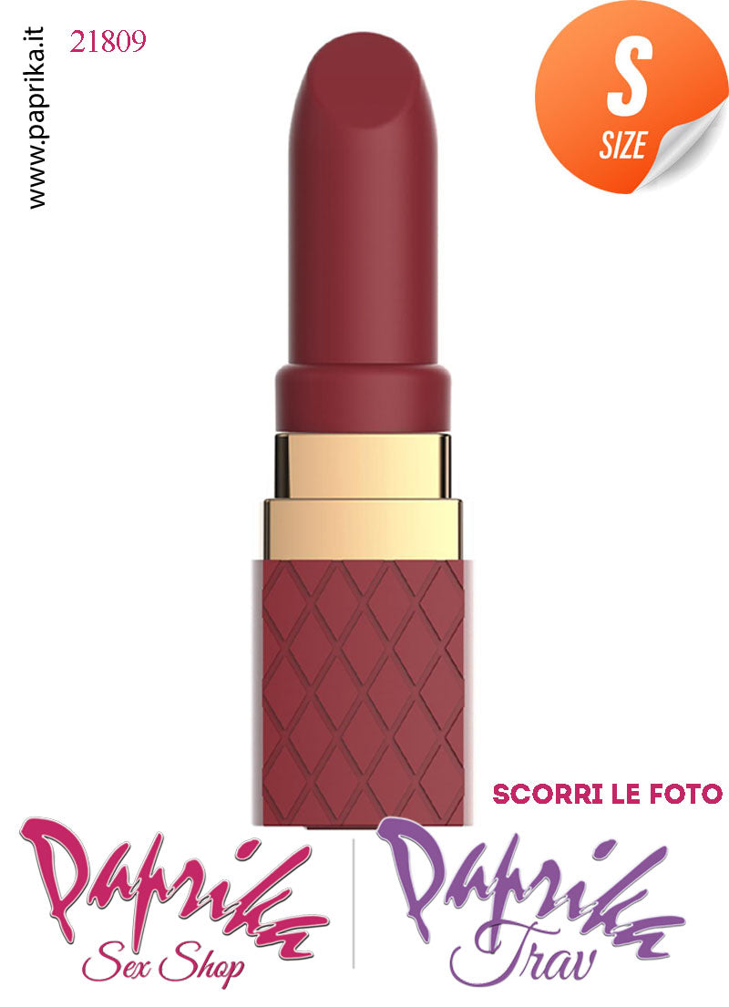 Rossetto Stimolatore Vibratore Clitoride Potente 10 Velocità Silicone 9 cm