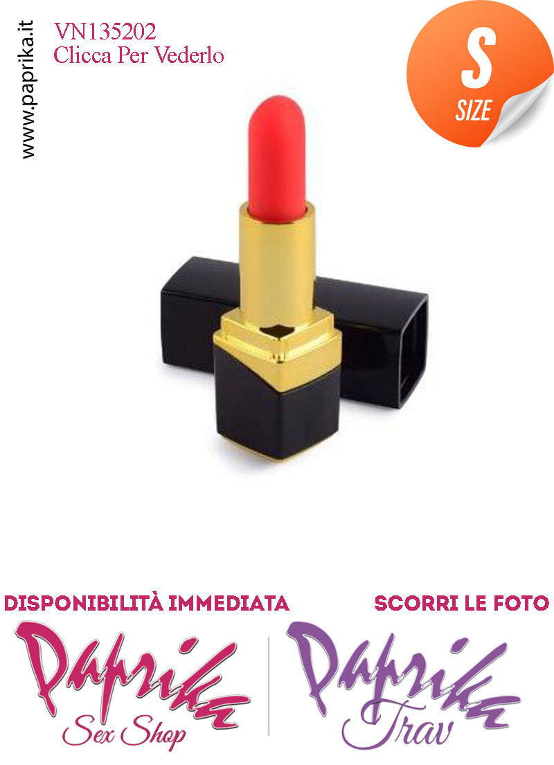 Rossetto Stimolatore Vibratore Clitoride Delicato 10 Velocità Silicone 9 cm