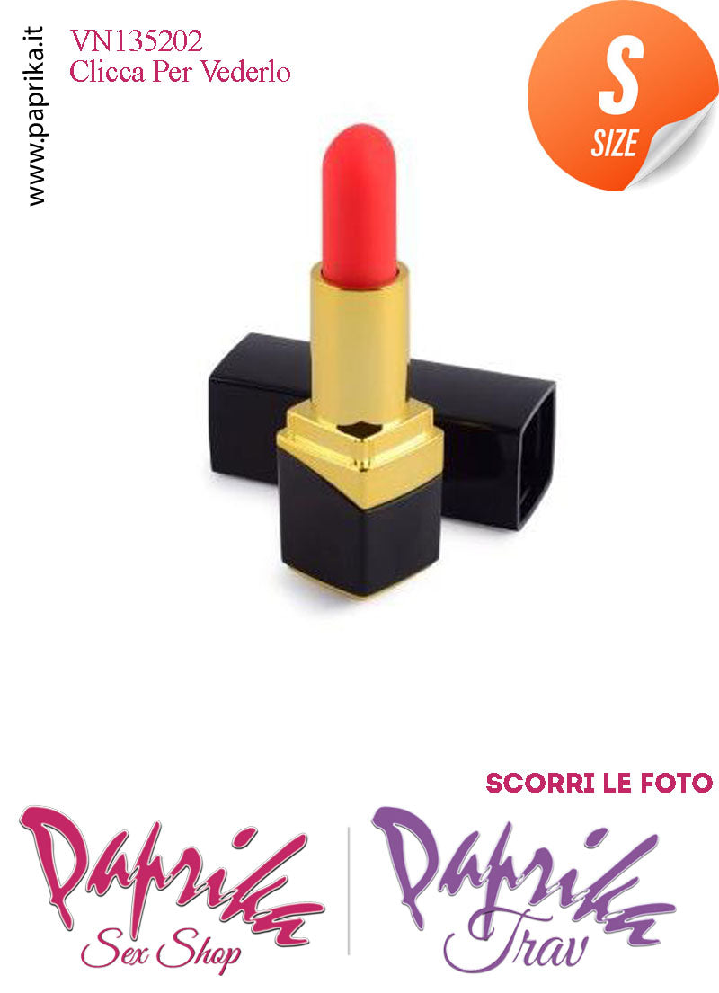 Rossetto Stimolatore Vibratore Clitoride Delicato 10 Velocità Silicone 9 cm