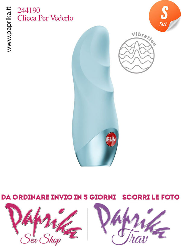 Stimolatore Clitoride Vibratore Potente 12 Velocità Silicone Blu Ghiaccio 10 cm Pila