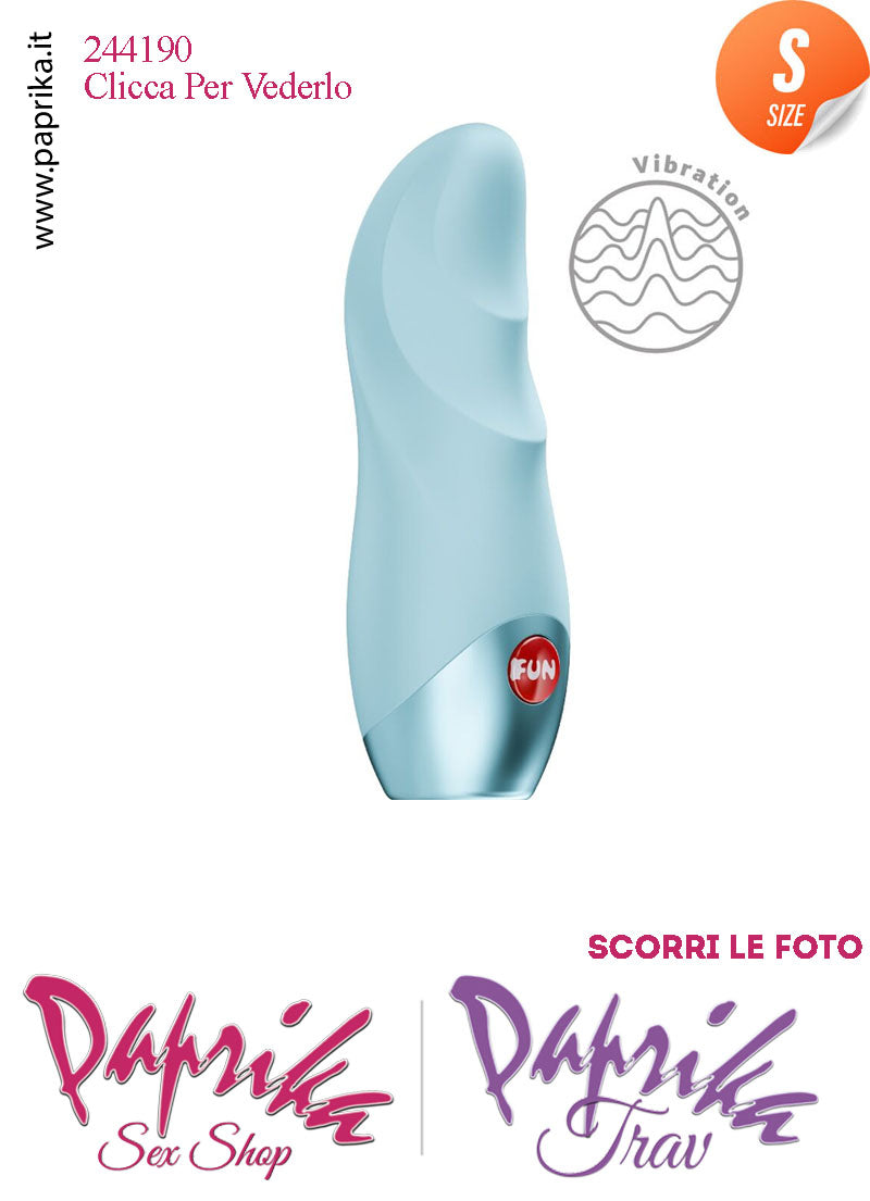 Stimolatore Clitoride Vibratore Potente 12 Velocità Silicone Blu Ghiaccio 10 cm Pila
