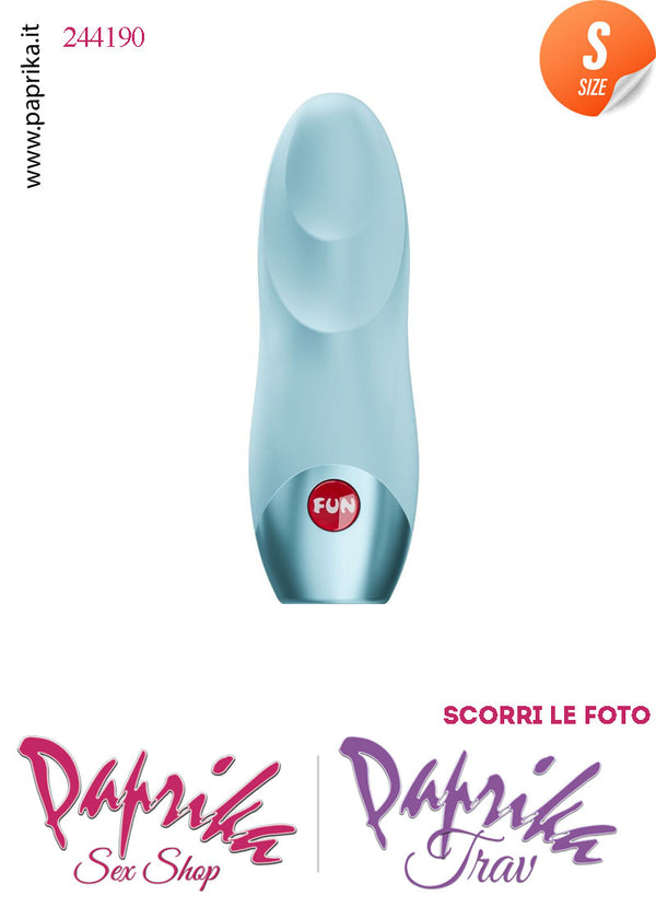 Stimolatore Clitoride Vibratore Potente 12 Velocità Silicone Blu Ghiaccio 10 cm Pila