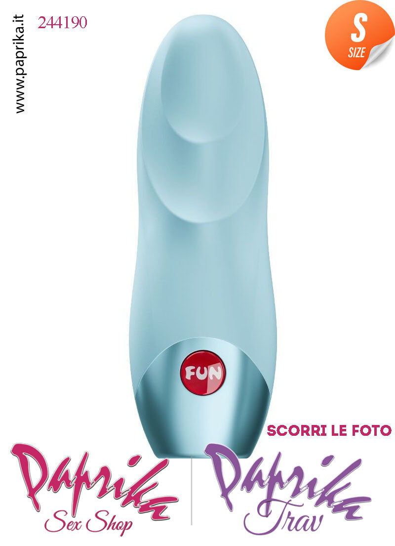 Stimolatore Clitoride Vibratore Potente 12 Velocità Silicone Blu Ghiaccio 10 cm Pila
