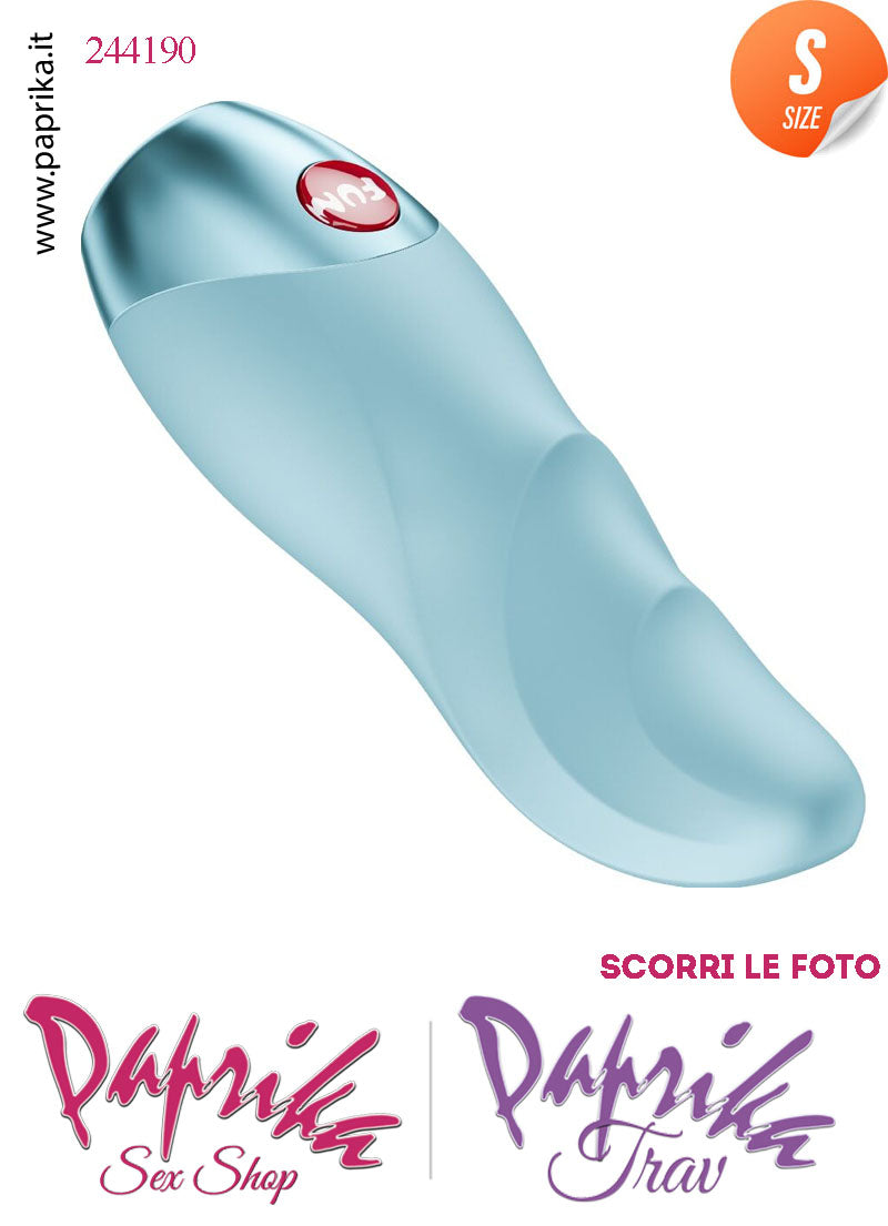 Stimolatore Clitoride Vibratore Potente 12 Velocità Silicone Blu Ghiaccio 10 cm Pila
