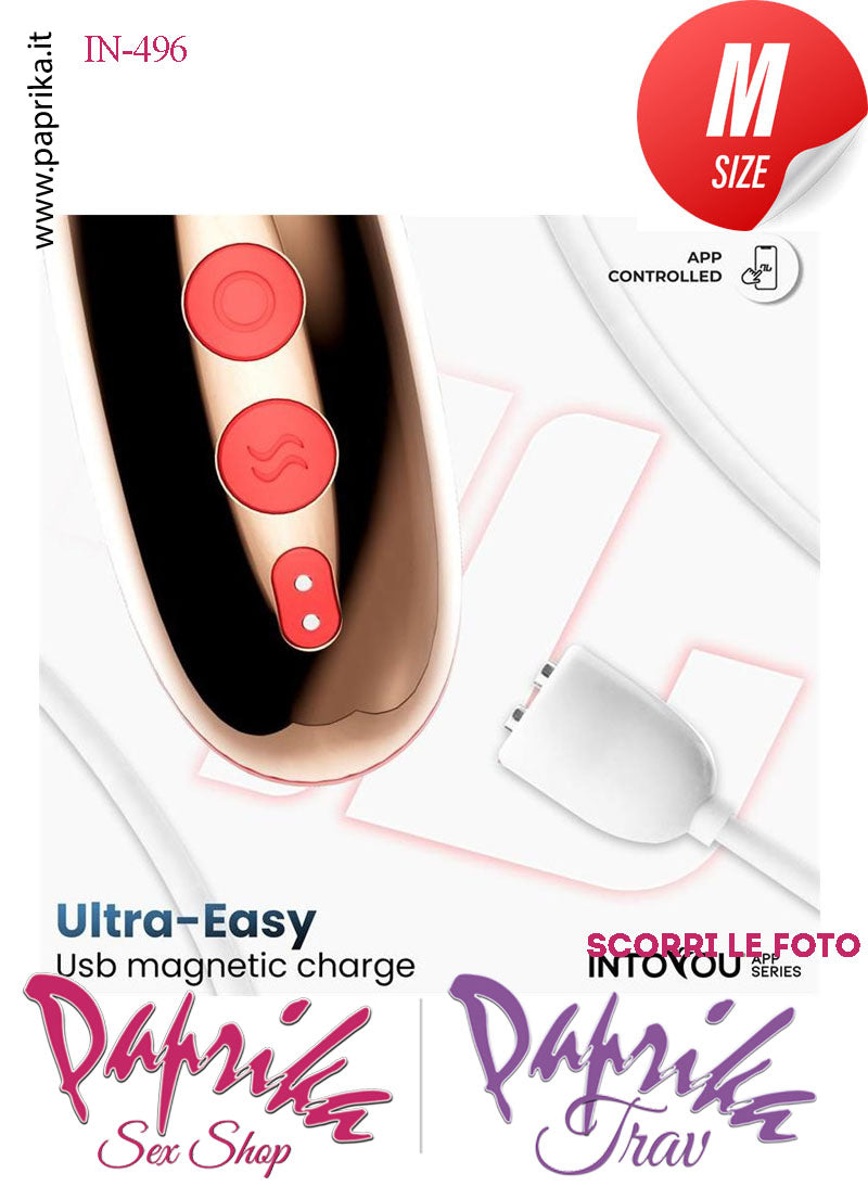 Stimolatore Clitoride Lingua Vibratore Interno Punto G App Control Rotondo Chiudibile