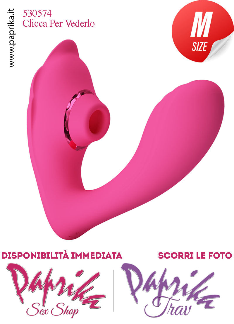 Vibratore da Inserire 11 cm Ø 33 Tacco Clitoride Tapping Silicone Fucsia