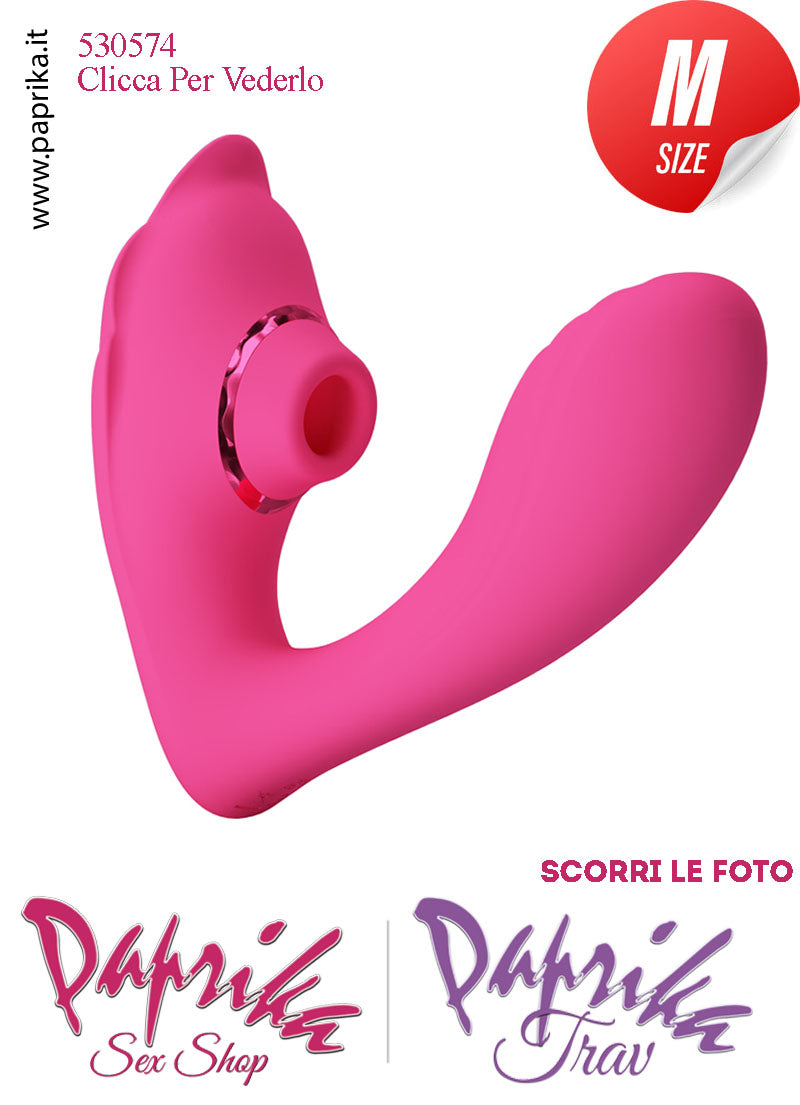 Vibratore da Inserire 11 cm Ø 33 Tacco Clitoride Tapping Silicone Fucsia