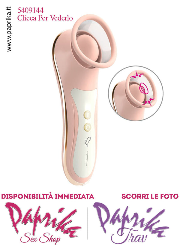 Stimolatore Clitorideo Tocco Tapping Air Pulse 7 + 3 Velocità Coppetta Trasparente