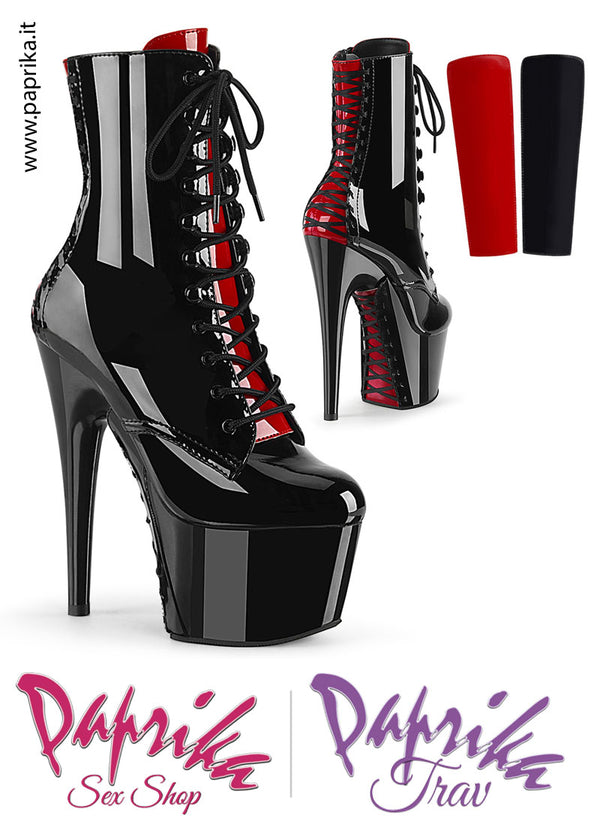 Stivaletti Corti Vernice Lucida Tacco 17.8 Zappa 7 Linguette Ricambio