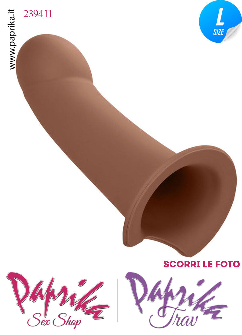 Strap-On Maschile Protesi Vuota Mulatto Non Vibrante 16 cm Ø Interno 35