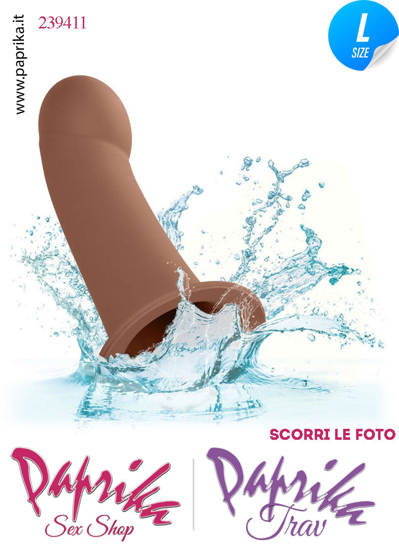 Strap-On Maschile Protesi Vuota Mulatto Non Vibrante 16 cm Ø Interno 35