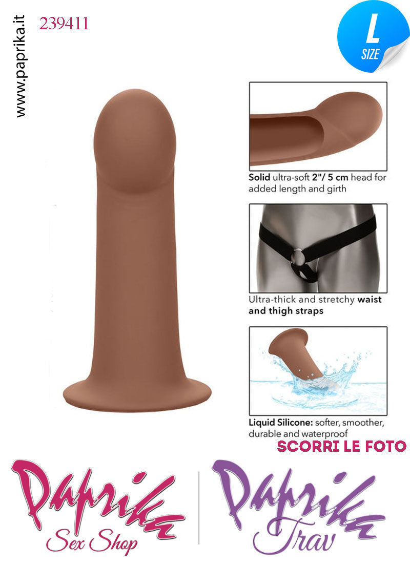 Strap-On Maschile Protesi Vuota Mulatto Non Vibrante 16 cm Ø Interno 35