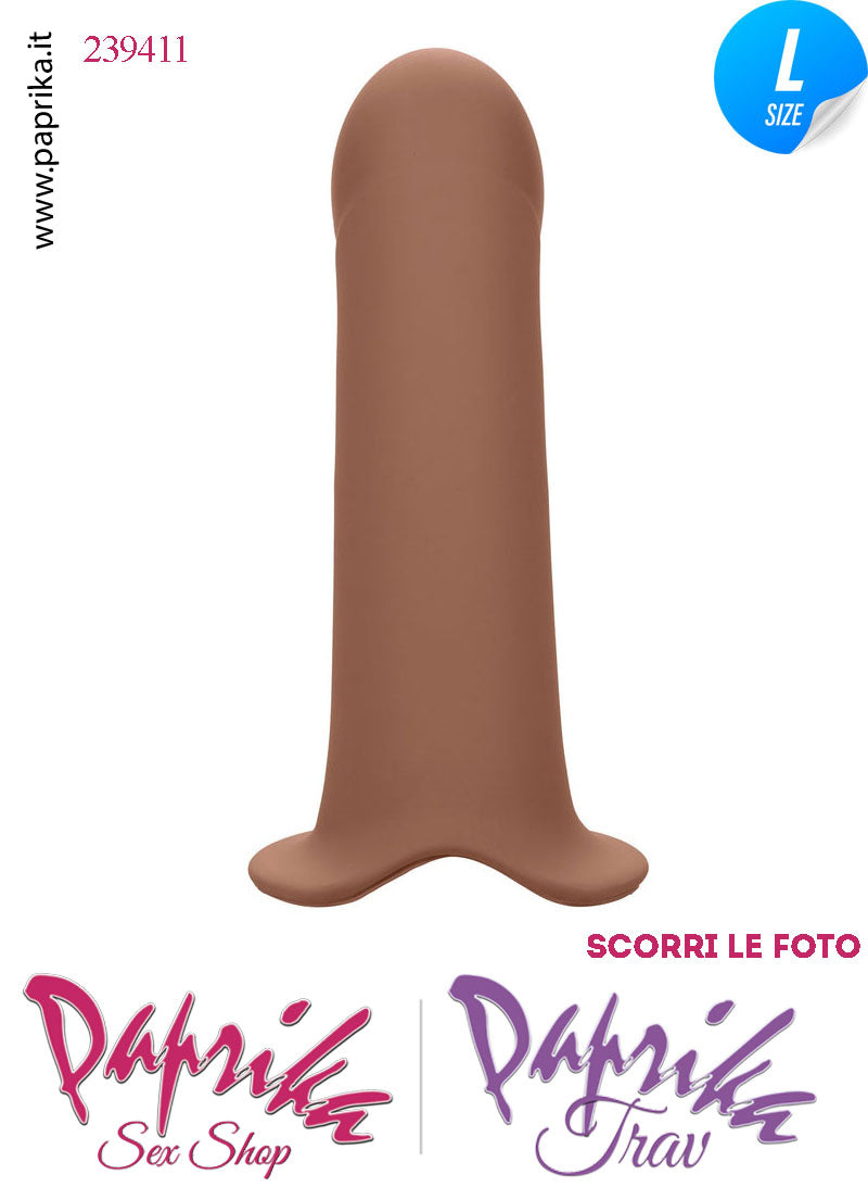 Strap-On Maschile Protesi Vuota Mulatto Non Vibrante 16 cm Ø Interno 35