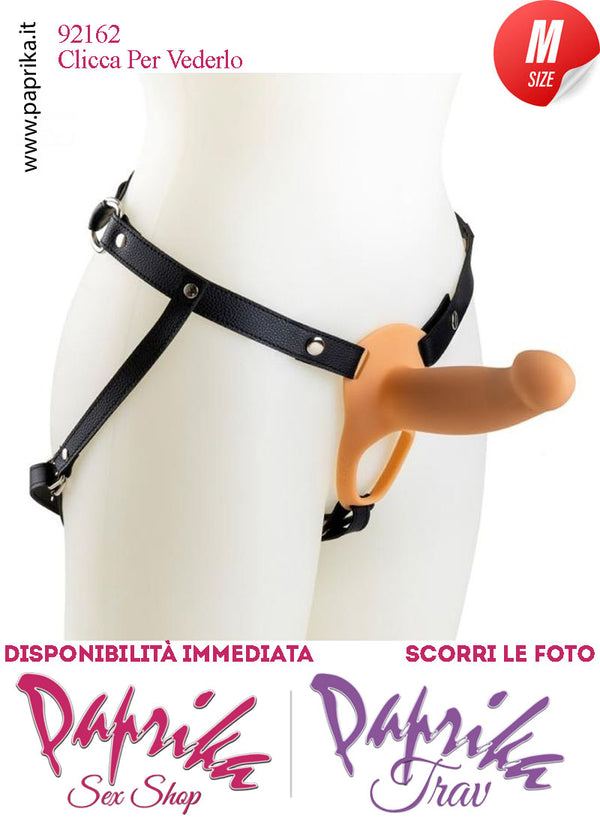 Strap-On Maschile Protesi Vuota Non Vibrante 14 cm Ø Interno 35