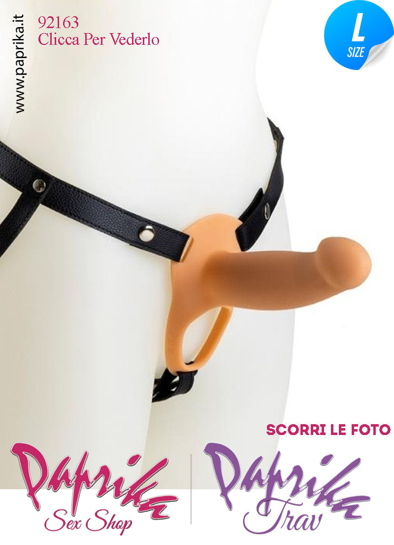 Strap-On Maschile Protesi Vuota Non Vibrante 18 cm Ø Interno 40