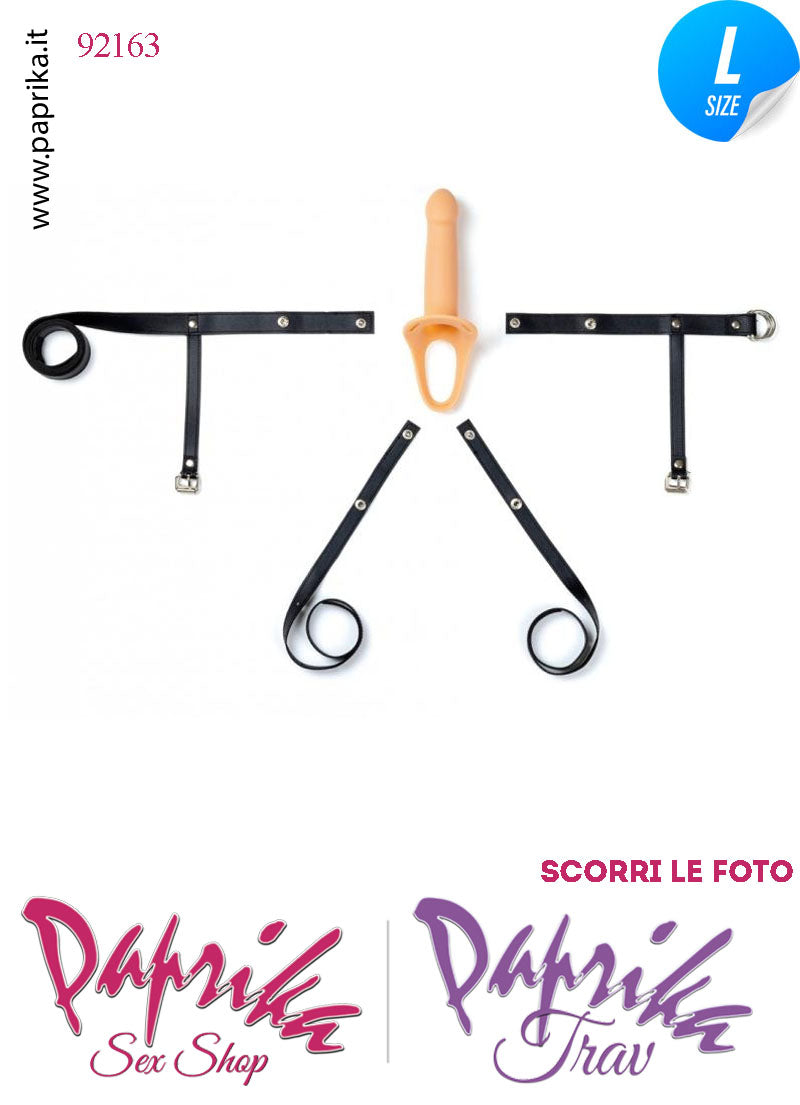 Strap-On Maschile Protesi Vuota Non Vibrante 18 cm Ø Interno 40