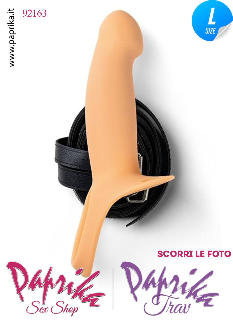 Strap-On Maschile Protesi Vuota Non Vibrante 18 cm Ø Interno 40