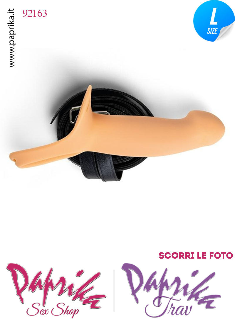 Strap-On Maschile Protesi Vuota Non Vibrante 18 cm Ø Interno 40