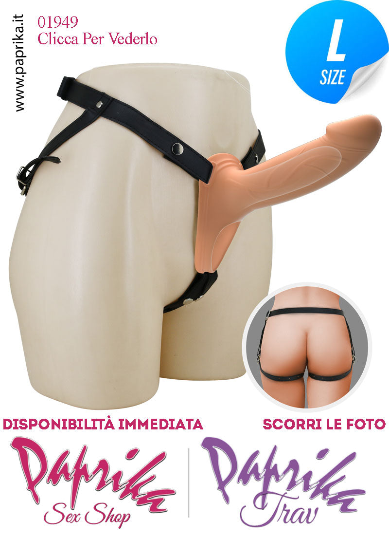 Strap-On Maschile Protesi Cavo 16 cm Ø 45 Prolunga Non Vibrante Mutanda