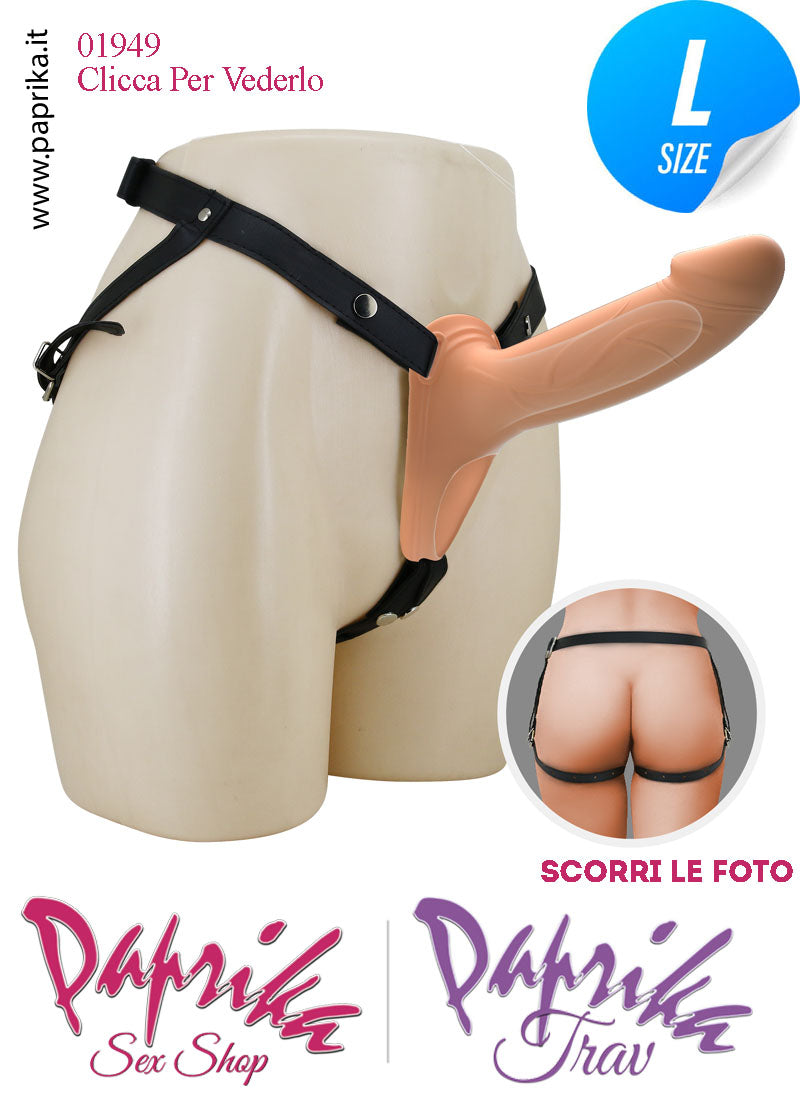 Strap-On Maschile Protesi Cavo 16 cm Ø 45 Prolunga Non Vibrante Mutanda