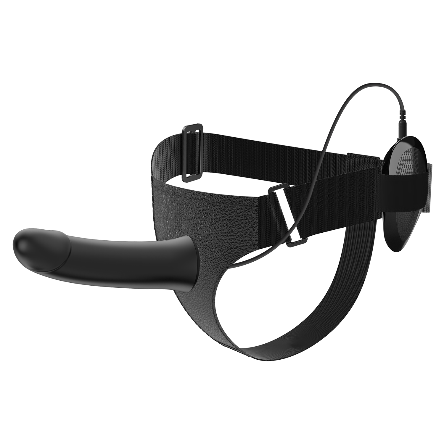 Strap-On Maschile Protesi Cavo Prolunga 16 cm Ø 41 Vibrante Silicone Nero