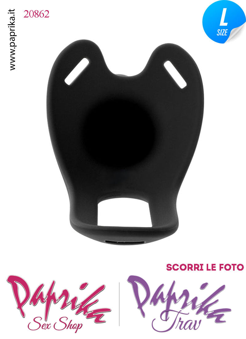 Strap-On Maschile Nero Protesi Cavo Prolunga 20 cm Ø 40 Vibrante Telecomando