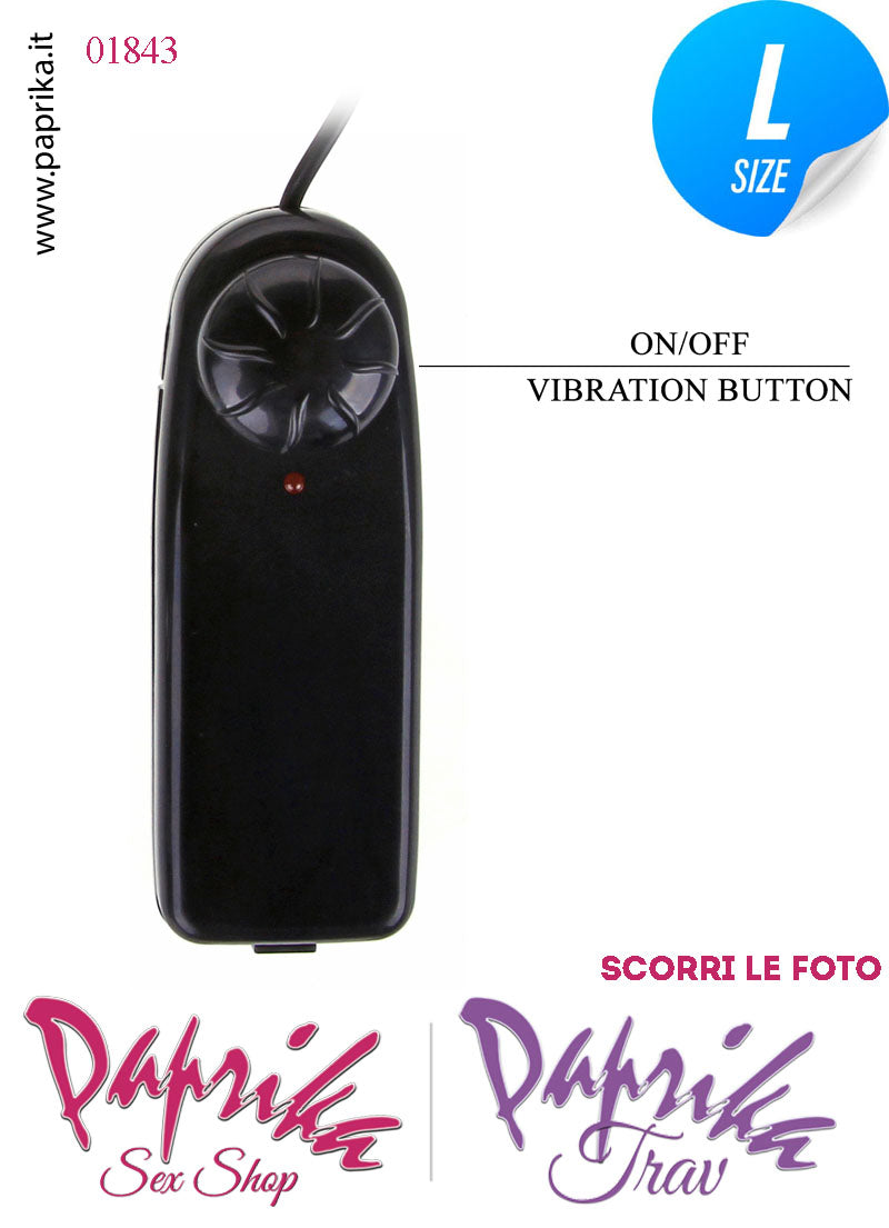 Strap-On Unisex Fallo Large Vibrante Eiaculazione Schizzo 18 cm Ø 44