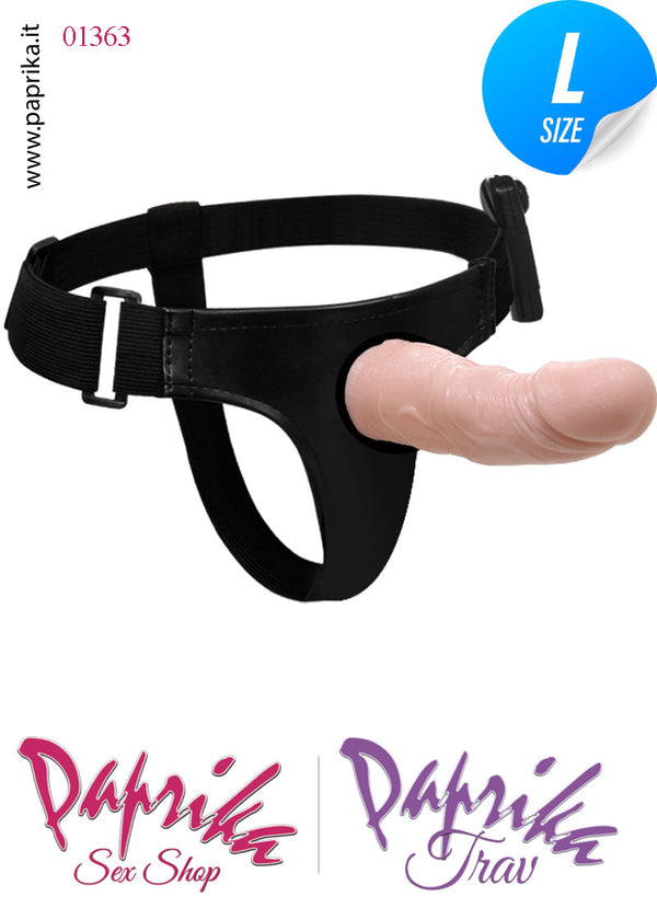 Strap-On Maschile Protesi Cava 15 cm Ø 45 Prolunga Vibrante Mutanda