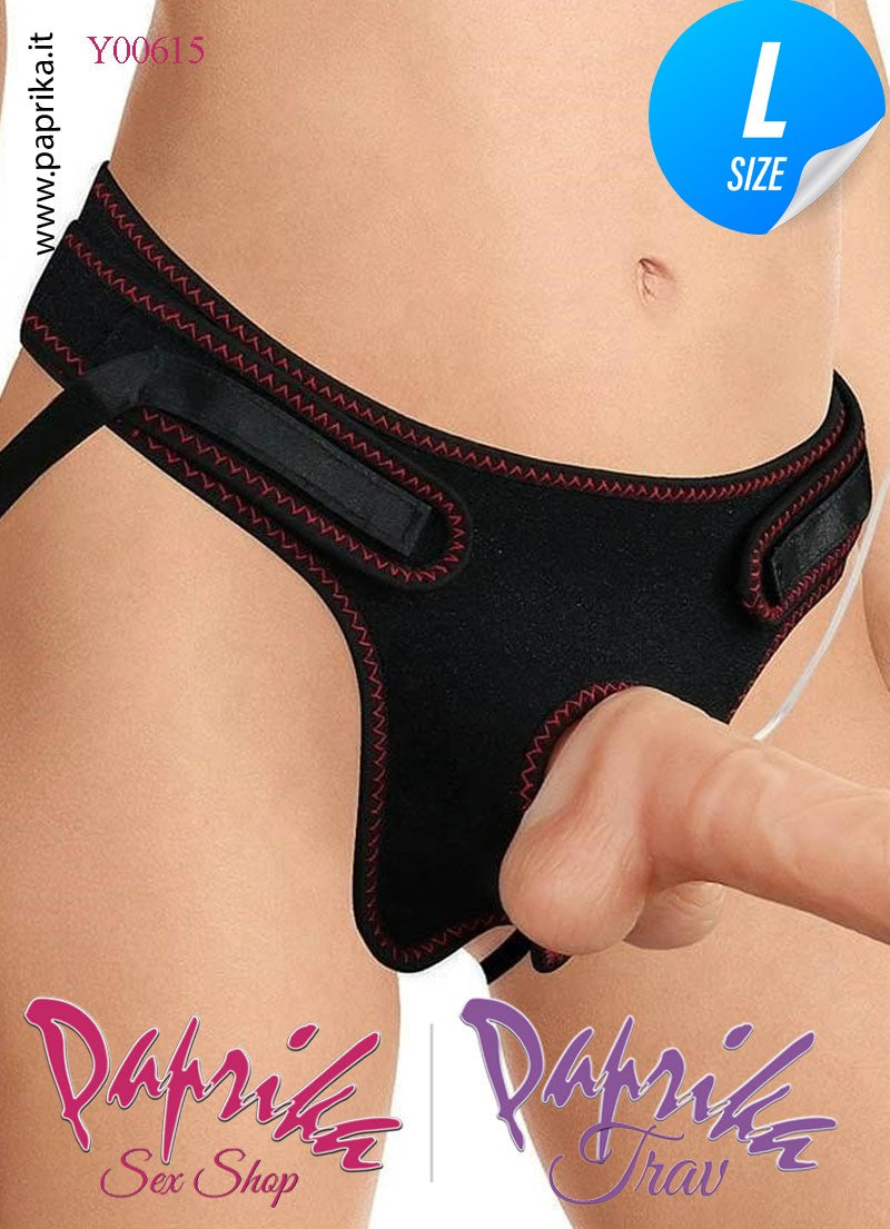 Strap-On Indossabile Mutanda Regolabile Fallo Vibrante 18 cm Ø 39