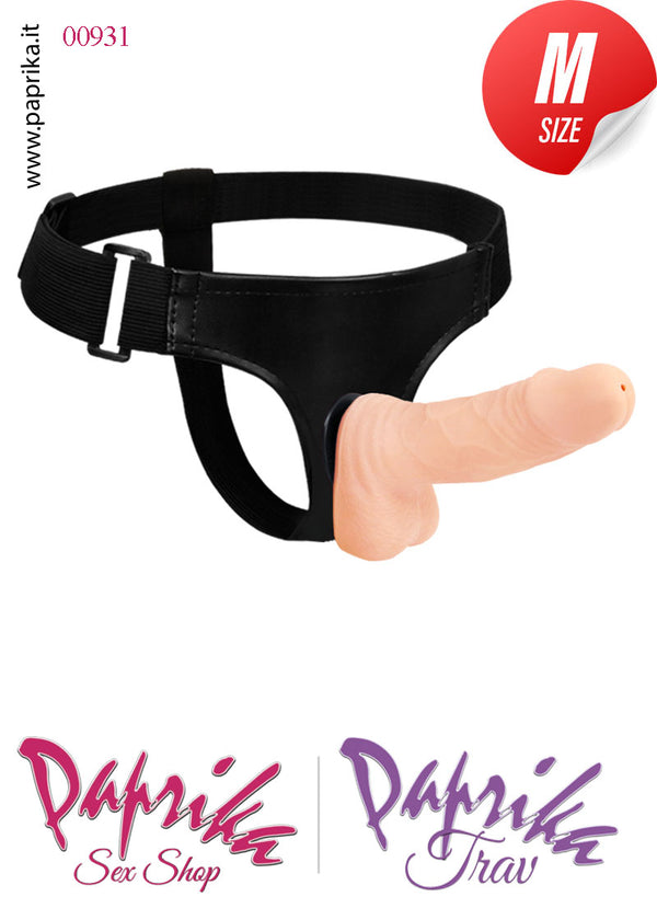Strap-On Indossabile Mutanda Fallo Pvc Non Vibrante 12 cm Ø 35