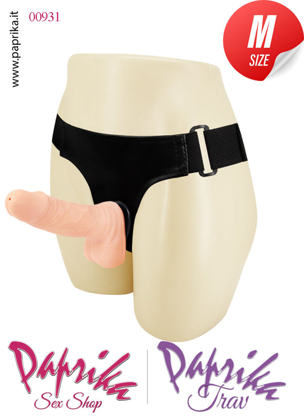 Strap-On Indossabile Mutanda Fallo Pvc Non Vibrante 12 cm Ø 35