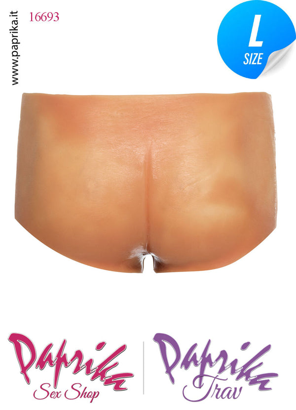 Strap-On Mutanda Silicone Aderente Fallo Pieno Flessibile 18 cm Ø 38 Non Vibrante