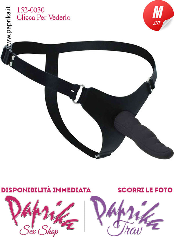 Strap-On Fallo Medium Non Vibrante 14 cm Ø 35 Mutanda Silicone Regolabile