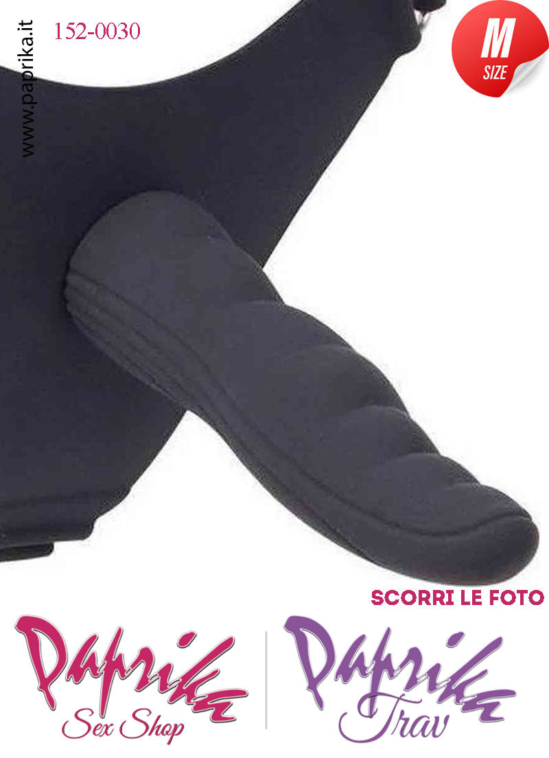 Strap-On Fallo Medium Non Vibrante 14 cm Ø 35 Mutanda Silicone Regolabile