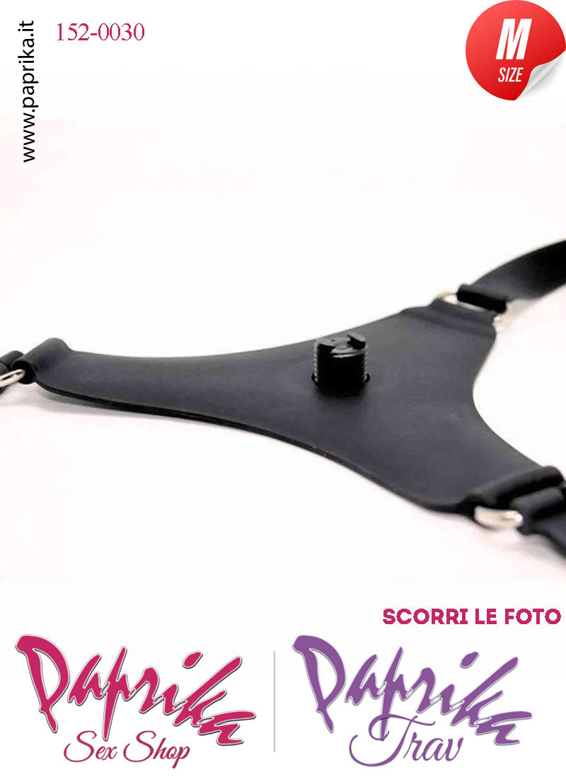 Strap-On Fallo Medium Non Vibrante 14 cm Ø 35 Mutanda Silicone Regolabile