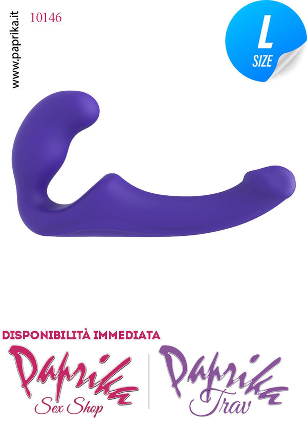 Strapless Strap-on Silicone Non Vibrante Senza Cinghie Sagomato Punto G