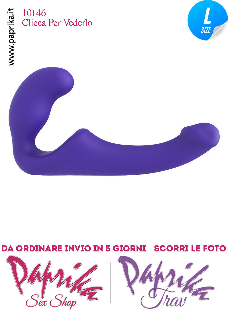 Strapless Strap-on Silicone Non Vibrante Senza Cinghie Sagomato Punto G